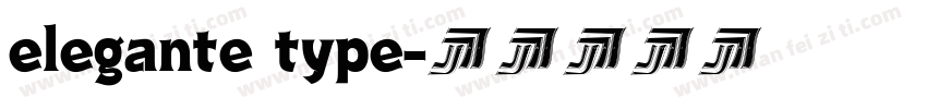 elegante type字体转换